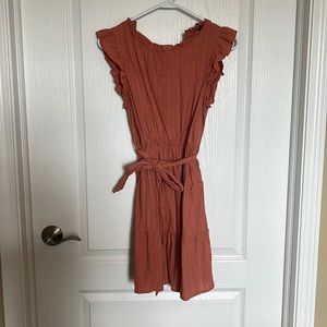 Burnt orange dress